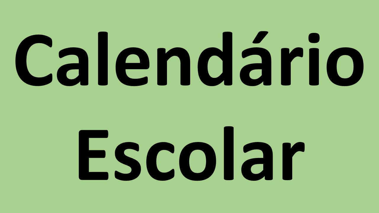 Calendário Escolar